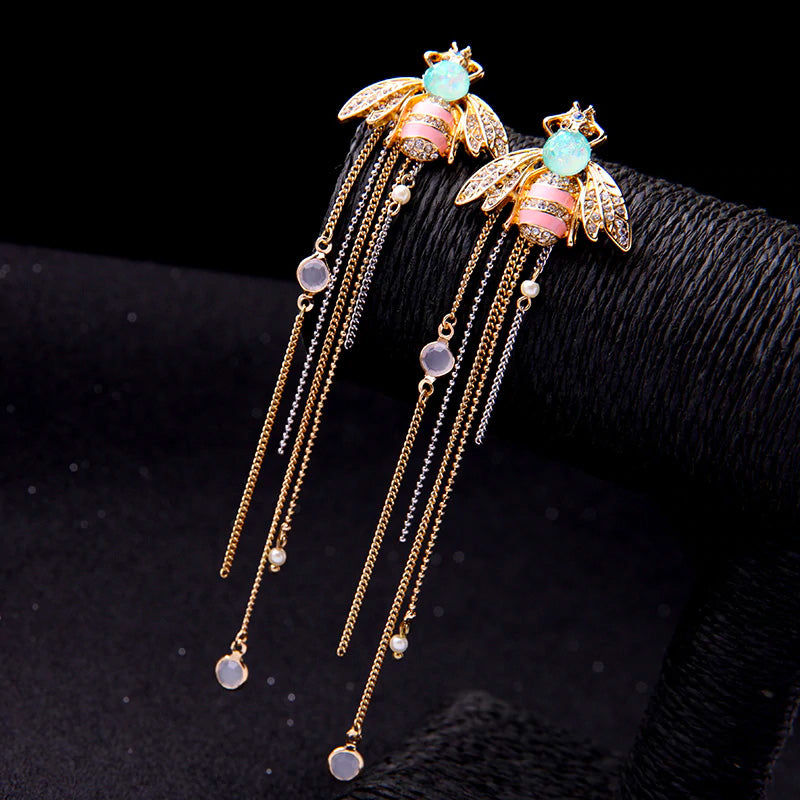 Bee Crystal Earrings