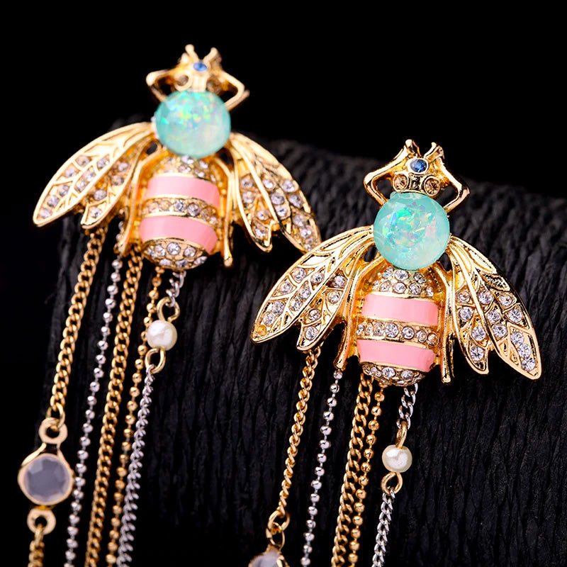 Bee Crystal Earrings