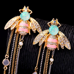 Bee Crystal Earrings