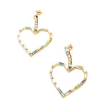 Crystal Heart Earrings