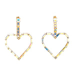 Crystal Heart Earrings