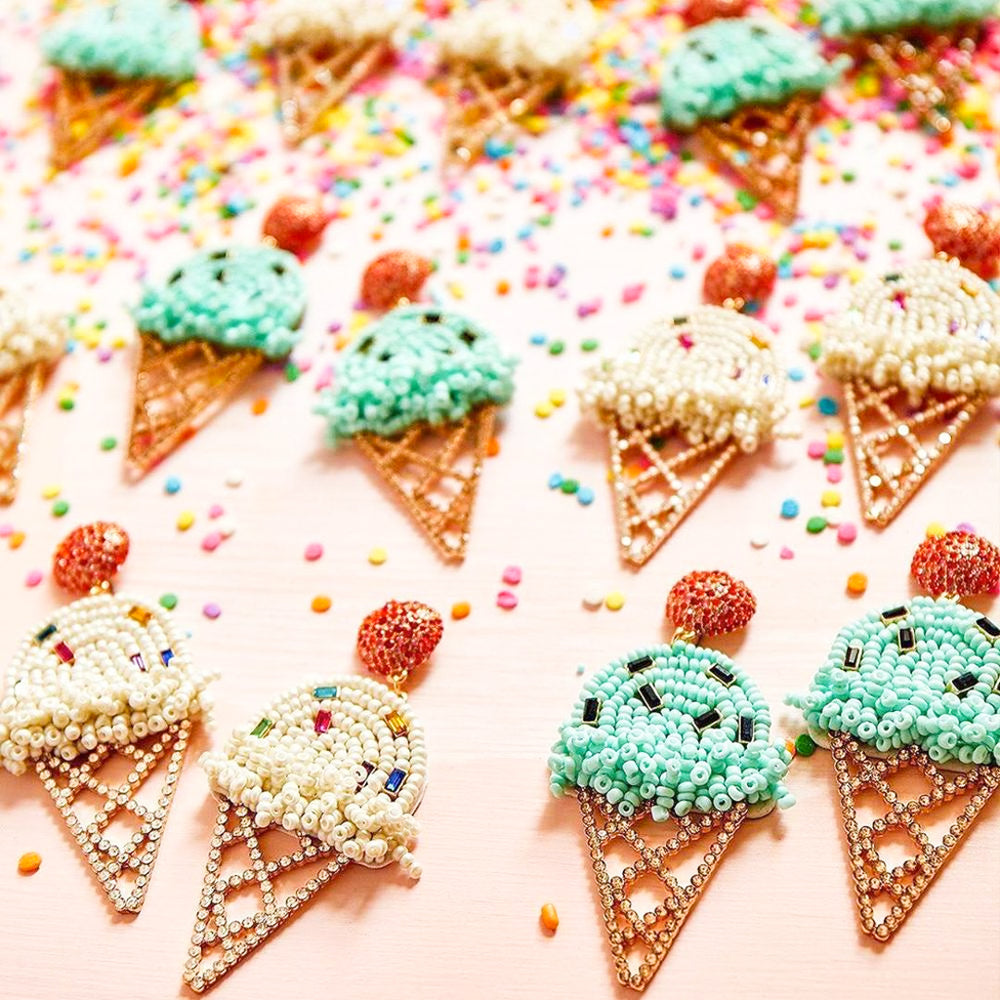 Vanilla Ice Cream Earrings