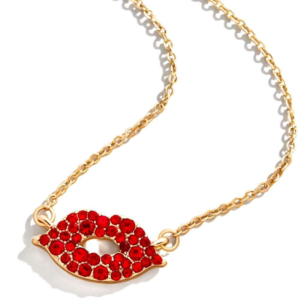 Red Lips Necklace